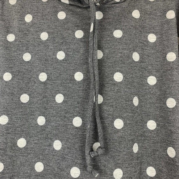 freckled poppy luna poka dot long sleeve hoodie large - Picture 2 of 6